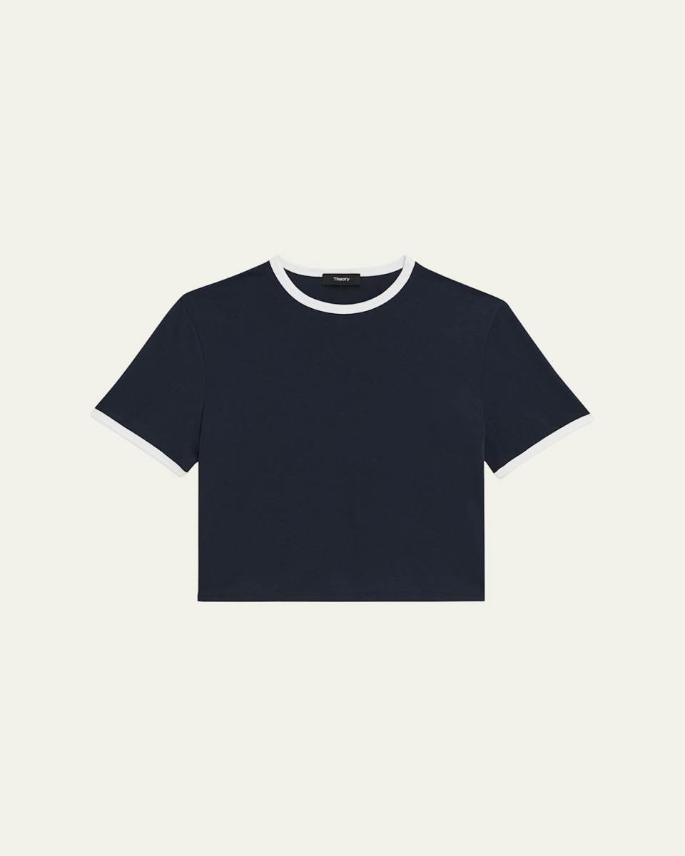 Short-Sleeve Organic Cotton Ringer T-Shirt
